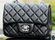 Chanel Classic Mini Flap Bag - Black Sheepskin A37585 Silver