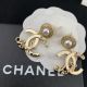 Imitation Chanel Earrings with Classic CC Logo Pattern