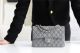 Chanel Small Classic Handbag in Grained Calfskin and Silver-Tone Metal A01113 Grey