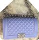 Boy Chanel Flap Shoulder Bag in Original Lavender Sheepskin A64375 - JK639Bw85