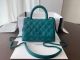 Chanel CoCo Mini Flap Bag with Top Handle in Green AS2215