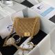 Chanel Coco Beach Velvet Saddle Bag in Brown