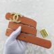 Replica Chanel Designer Leather Belt Brown CH5235 - 30mm Width
