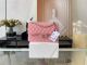 Chanel Classic Lambskin Handbag with Silver Metal Detail - Cherry Blossom Powder