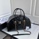 Knockoff Chanel Sheepskin Leather Travel Bag Black Gold AS2223 JK3567