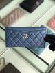 Chanel Calfskin Leather & Gold-Tone Metal A84107 Blue