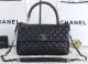 Chanel Classic Top Handle Bag in Red Cannage Pattern - A92991