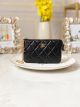Replica Chanel Goatskin Zipped Wallet - Black AP31504-4