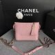 Replica Chanel Gabrielle Mini Shoulder Bag in Python Leather Pink