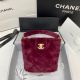 Chanel Flap Bag Shearling Lambskin & Gold-Tone Metal AS2241 Burgundy