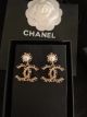 Chanel Earrings with Classic CC Logo Design and Timeless Style