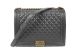 Chanel Boy Flap Shoulder Bag in Grey Original Sheepskin A67087 Brass