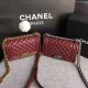 Chanel Boy Flap Shoulder Bag Sheepskin Leather A67085 Wine with Authenticity Card