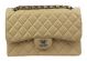 Chanel Classic Flap Bag in Apricot with Cannage Pattern and Silver Hardware CF1113