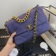 Chanel 19 Purple Flap Bag AS1160 AS1161