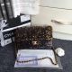 Chanel Flap Bag with Sequins and Gold-Tone Metal in Black AS0160