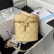 Chanel Yellow Drawstring Bag with Gold Metal Hardware - AS3116 JK2618
