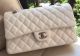 Chanel 2.55 Flap Bag in Original White Lambskin Leather A1112