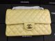 Chanel Flap Bag in Iridescent Yellow Grained Calfskin and Gold-Tone Hardware