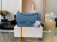 Chanel Classic Sky Blue Grained Calfskin Handbag with Silver Metal Hardware LJ2654