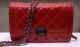 Boy Chanel Mini Flap Bag in Bright Red Cannage Pattern A33815