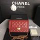 Boy Chanel WOC Flap Bag in Original Calfskin Leather - Dark Red