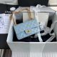 Chanel 2.55 Calfskin Flap Bag A37586 Sky Blue