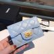 Cheap Light Blue Chanel Classic Wallet A80234 Calfskin & Gold-Tone Metal