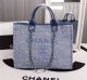 Chanel Blue Canvas Tote Shopping Bag 8099 - Exclusive JK5049EC68