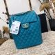 Chanel Sheepskin Original Leather Backpack Sky Blue 83431