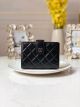 Top CHANEL sheepskin notebook & Wallet A012 black