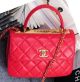 Chanel Classic Top Flap Bag in Original Sheepskin Leather A92236 Red