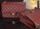 Chanel Classic Flap Bag with Original Cannage Patterns in Burgundy - A1119