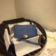 Imitation Chanel Le Boy Flap Shoulder Bag Blue A67086 Gold