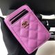 Chanel Calfskin Card Holder in Lavender AP1650
