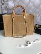 Chanel Yellow Canvas Shoulder Shopping Bag 66941