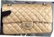 Chanel 2.55 Flap Bag in Gold Sheepskin Leather, A06375 Silver