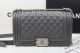 Boy Chanel Flap Shoulder Bag in Original Lambskin, Grey - A67025