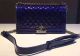 Boy Chanel Sheepskin Leather Flap Shoulder Bag A67189 Royal Blue
