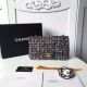 Chanel Classic Tweed Braid Handbag with Gold-Tone Metal Trim A01112