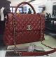 Chanel Classic Flap Bag in Original Burgundy Leather - A98080