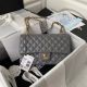 Chanel Classic Handbag in Lambskin and Gold Metal A01112 Dark Grey