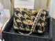 Chanel 19 Flap Bag in Black and Apricot (AS1160)