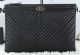 Boy Chanel Sheepskin Leather Clutch Black A6953