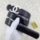 Chanel patent leather belt in black Sale