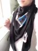 Chanel Black Logo Scarf Sale