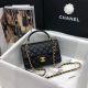 1:1 CHANEL Mini Flap Bag with Top Handle in Black AS2431 - Chanel Bag Replica