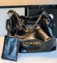 Imitation Chanel Calfskin Cable Shopping Bag A67088 Black