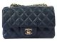 Chanel Classic Mini Flap Bag with Royal Cannage Pattern in Gold CF1119