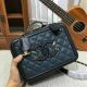 Chanel Blue Calfskin Leather Shoulder Bag 6070 - JK5528